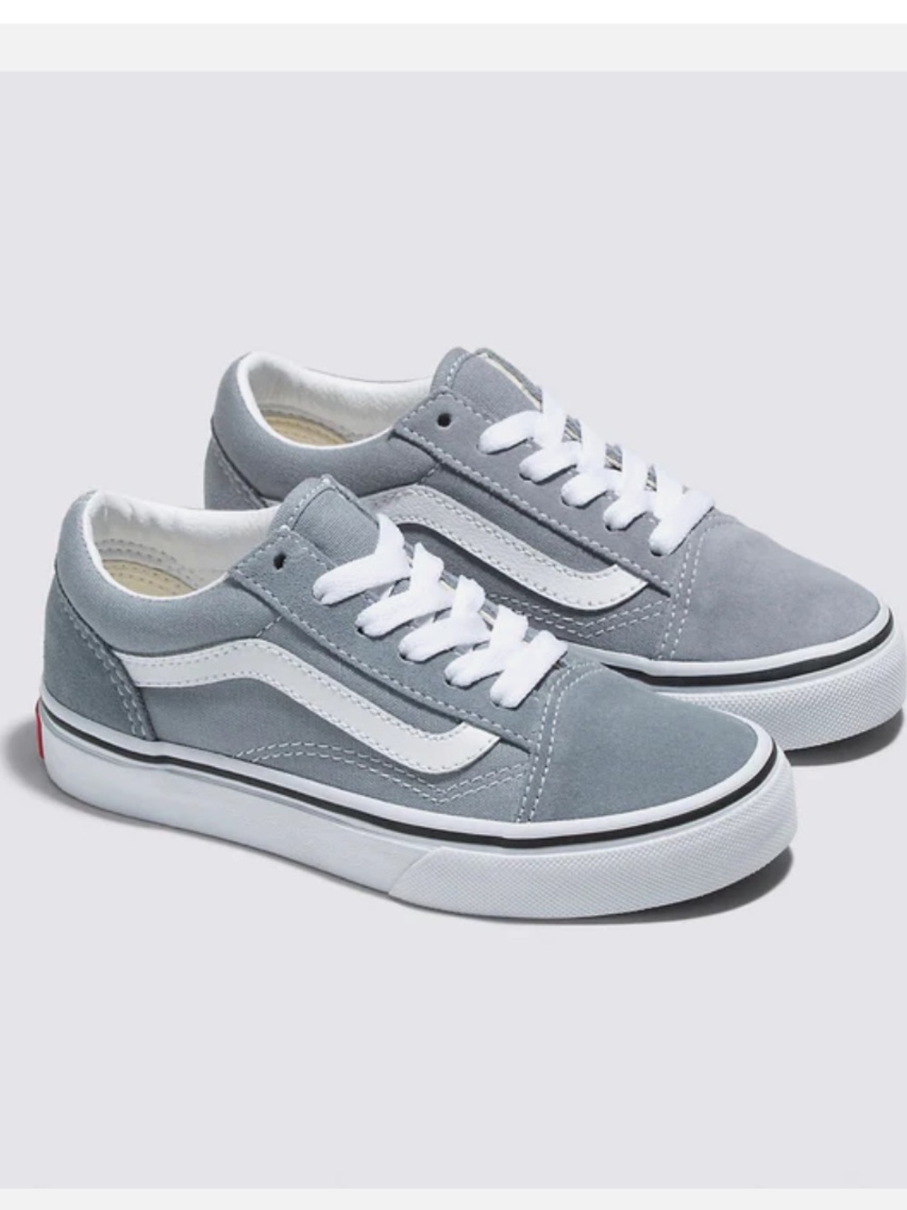 Vans Suede Old Skool Sneakers in Gray and White Kids size 13.5 New!